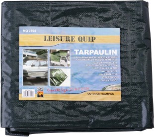Leisure Quip Black Polyethylene Waterproof Tarpaulin