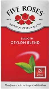 FIVE ROSES Smooth ceylon blend Black Tea Box
