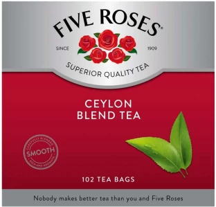 Five Roses Smooth Ceylon Blend Black Tea Box