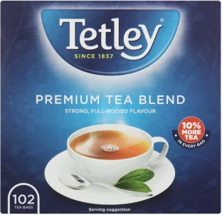 Tetley Premium Blend Black Tea Box