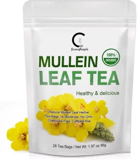 Green People Mullein Leaf 28 Day Lung Detox Tea Herbal Tea Box