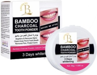 Empress B Bamboo Activated Charcoal Teeth Whitening Powder Charcoal Teeth Whitening Powder Teeth Whitening Kit