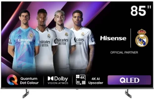 Hisense 215 cm (85 inch) QLED Ultra HD (4K) VIDAA Flat-Panel TV, Smart TV