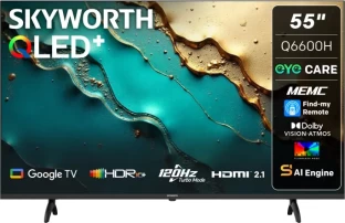 Skyworth 139 cm (55 inch) QLED Ultra HD (4K) Google Smart TV