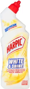 Harpic White & Shine Multipurpose Thick Bleach Citrus Liquid Toilet Cleaner