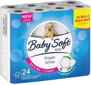 Baby Soft 2 Ply Toilet Paper Roll