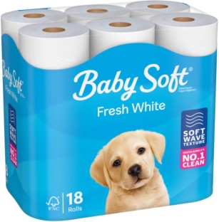 Baby Soft 2 Ply Toilet Paper Roll