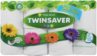 Twinsaver 1 Ply Toilet Paper Roll