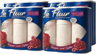 La Fleur 2 Ply Toilet Paper Roll