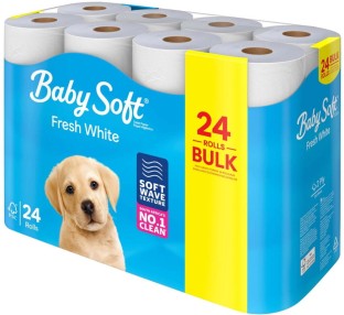 Baby Soft 2 Ply Toilet Paper Roll