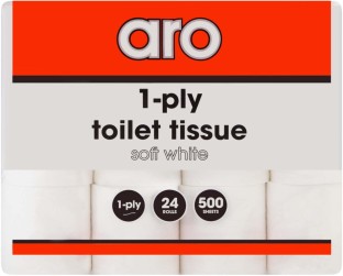 Aro 1 Ply Toilet Paper Roll