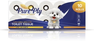 Pure Ply 2 Ply Toilet Paper Roll