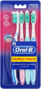 ORAL-B Delicate White Med Medium Toothbrush