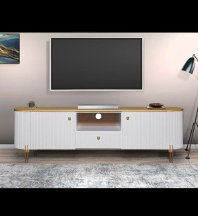Luxury TV Stand Unit Solid Wood TV Entertainment Unit