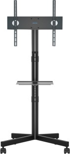 Bontec Mobile Cart Trolley TV Stand 23-60" Height Adjustable 25kg Tilt TV Mount