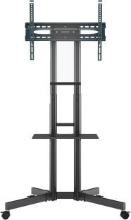 Bontec Mobile TV Trolley Wheel Shelf Stand 32-85'' Height adjustable 60Kg Full Motion TV Mount