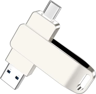 BezosMax 128GB USB C Flash Drive, 2 in 1 Type C + USB 3.0 Flash Drive, Dual OTG Retractable Type-C Thumb Drive, Memory Stick Thumb Drive for iPhone Android Smartphone Laptop 128 GB