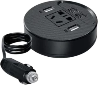 Generic 150W Universal Car Power Inverter - DC 12V to AC 220V with 2 USB-A & 2 USB Type-C Ports 150W Universal Car Power Inverter USB Hub