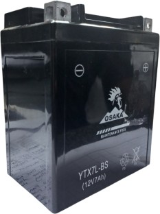 osaka YTX7L-BS 7 Ah Battery for Bike