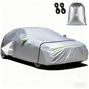 Topika Audi TopikaAuto Car Cover Waterproof All Weather SUV Hatchback Sedan - Silver