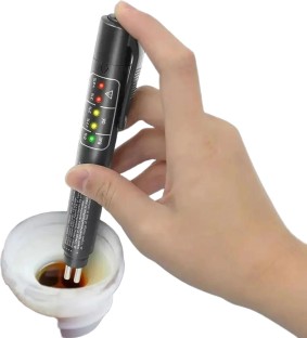 Lasonstiges Convenient plastic brake fluid tester black accurate led indicator liquid testing pen oil quality diagnostic tools universal Hardwire Kit