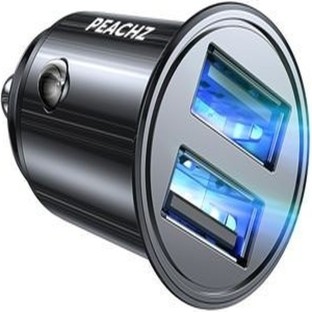 Peachz Smallest 4.8A All Metal USB Car Charger Fast Charge Hardwire Kit