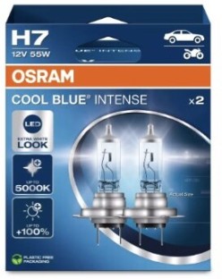Osram Cool Blue Intense H7 Headlight Bulb Halogen for Halogen Headlights (12 V, 55 W)