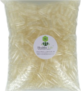 Healthy Life Products Healthy Life- Clear Empty GELATIN Capsules Size 0