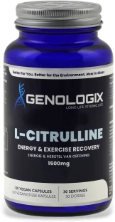 Genologix L-Citrulline 1500mg (30 servings x 120 capsules)