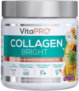 Vitapro Collagen Bright, passion fruit flavour