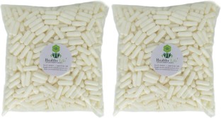 Healthy Life White Empty Vegan Capsules HPMC/ Size 0- 2 Packs of 1000