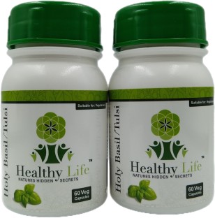 Healthy Life Products Healthy Life Holy Basil/ Tulsi Capsules 60's x 2 Pack