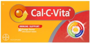Cal-C-Vita Plus Effervescent tablets, orange flavour