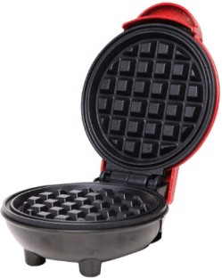 Generic Electric Mini Non-Stick - Red Waffle Maker