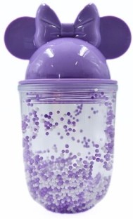 Wobuciko Violet Minnie Double Wall Cup with Dancing Foam Balls 600 ml Water Bottle