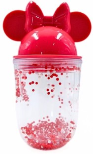 Wobuciko Ruby Minnie Double Wall Cup with Dancing Foam Balls 600 ml Water Bottle