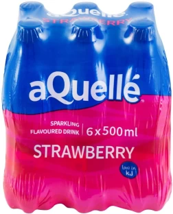 aQuelle Sparkling Strawberry Flavoured Water