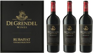 De Grendel Rubaiyat Wood Gift Set Red Wine