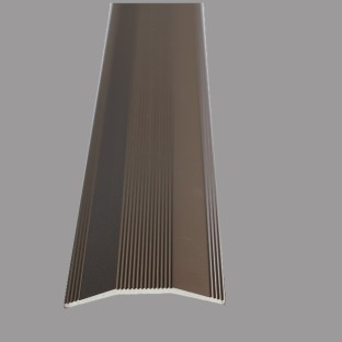 Pedross Aluminium Cover Strip Dark Bronze Undrilled 2500 x 40 Aluminium Door Profile used with Laminate Flooring