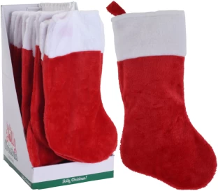 Excellent Houseware Plush Christmas Stocking