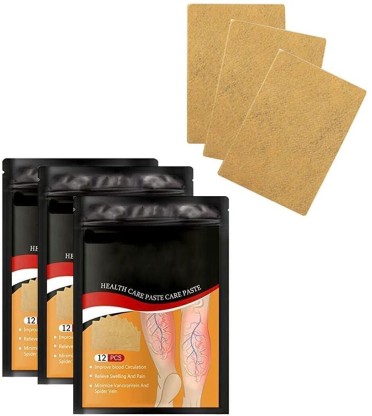 Health Care Paste Varicose Veins Patch, Natural Herbal Varicose Vein Health Patch - 24 Pieces Plaster & Patch Sachet Body Pain Relief For  Adults