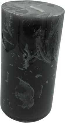 Healthy Life Grey Pillar Decor Candles- Pack of 6