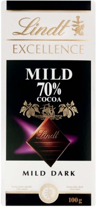 Lindt Excellence 70% Cocoa Mild Dark Dark Chocolate Slabs