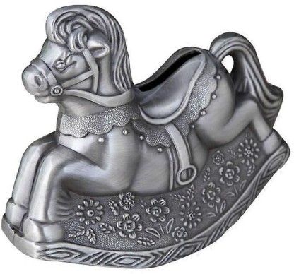 Max Cute Metal Horse Piggy Bank Zinc Alloy Coin Bank for Adults Home Decoration Financial Management Skill Development Birthday Christmas Coin Bank