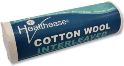 HEALTHEASE 500g Interleaved Cotton Wool Roll Cotton Roll Cotton Ball Pad Bud For Men & Women