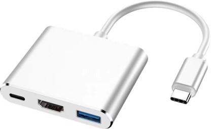 P Concepts USB C Thunderbolt3/4 Docking Station VGA 1080P HD Display USB3.0 PD 60W Fast Charging 3In1 Hub for Laptop HDTV Monitor Projector Docking Station For  Laptop