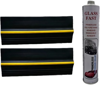 Healthy Life Garage Car Stopper- 2 Pack with Adhesive Floor Mounted Floor Mounted Door Stopper