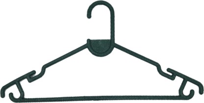 Healthy Life Essential Black Hangers Plastic Pack of 20 Hangers For  Dress