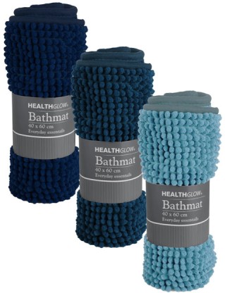 Health Glow Bathmat Chenille 40cm x 60cm Bathroom Mat
