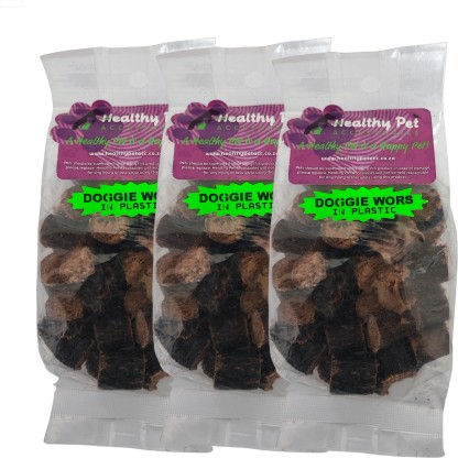 Healthy Pet Accessories Beef Doggie Wors Bite-Size Dog Treats | Natural, Protein-Rich Training & Reward Snacks Beef NA Treat